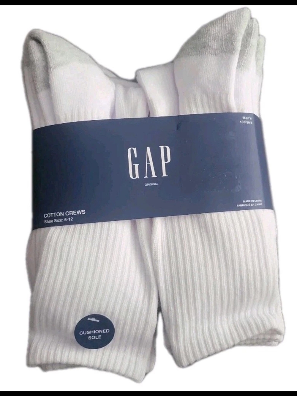 Gap Cotton Crews Shoe Size 6-12 Men’s 10 pairs